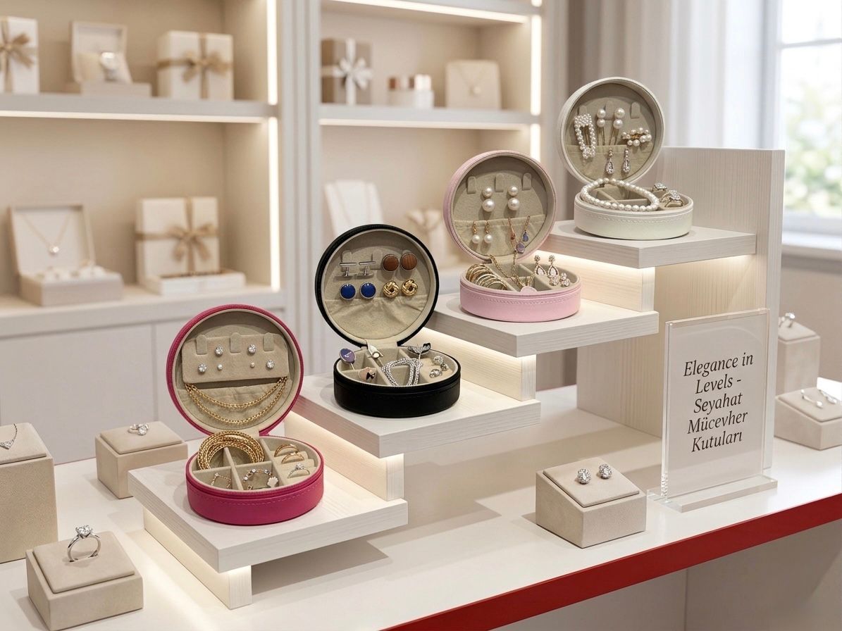 Taşınabilir Deri Takı ve Mücevher Çantası - Seyahat Koleksiyonu