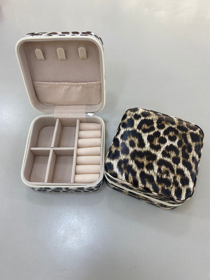 Taşınabilir Deri Takı ve Mücevher Çantası - Seyahat Koleksiyonu